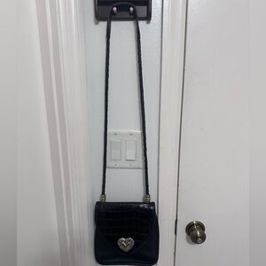 Brighton Black Leather Shoulder Bag